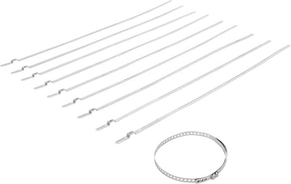 BGS Achsmanschetten-Schellen-Satz Edelstahl rostfrei 7 mm 50 - 120 mm 10-tlg. 70328